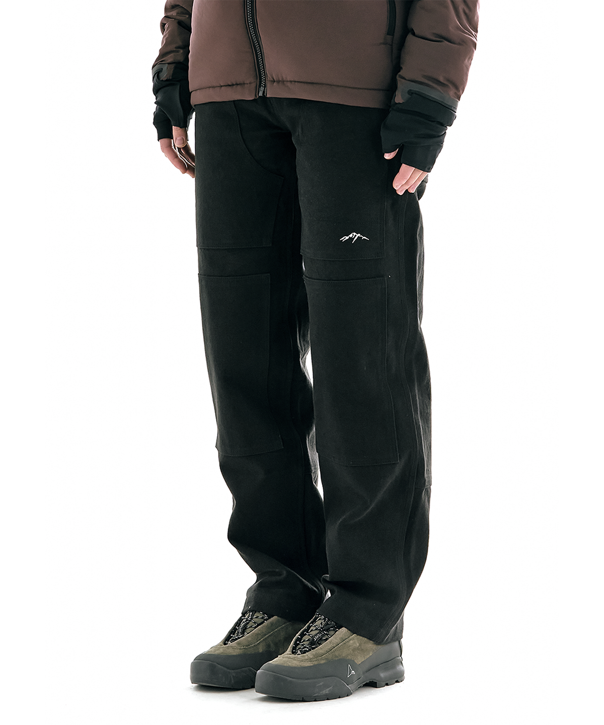 콜드웜(COLDWARM) Canvas Double Knee Pants (Black) -Women-