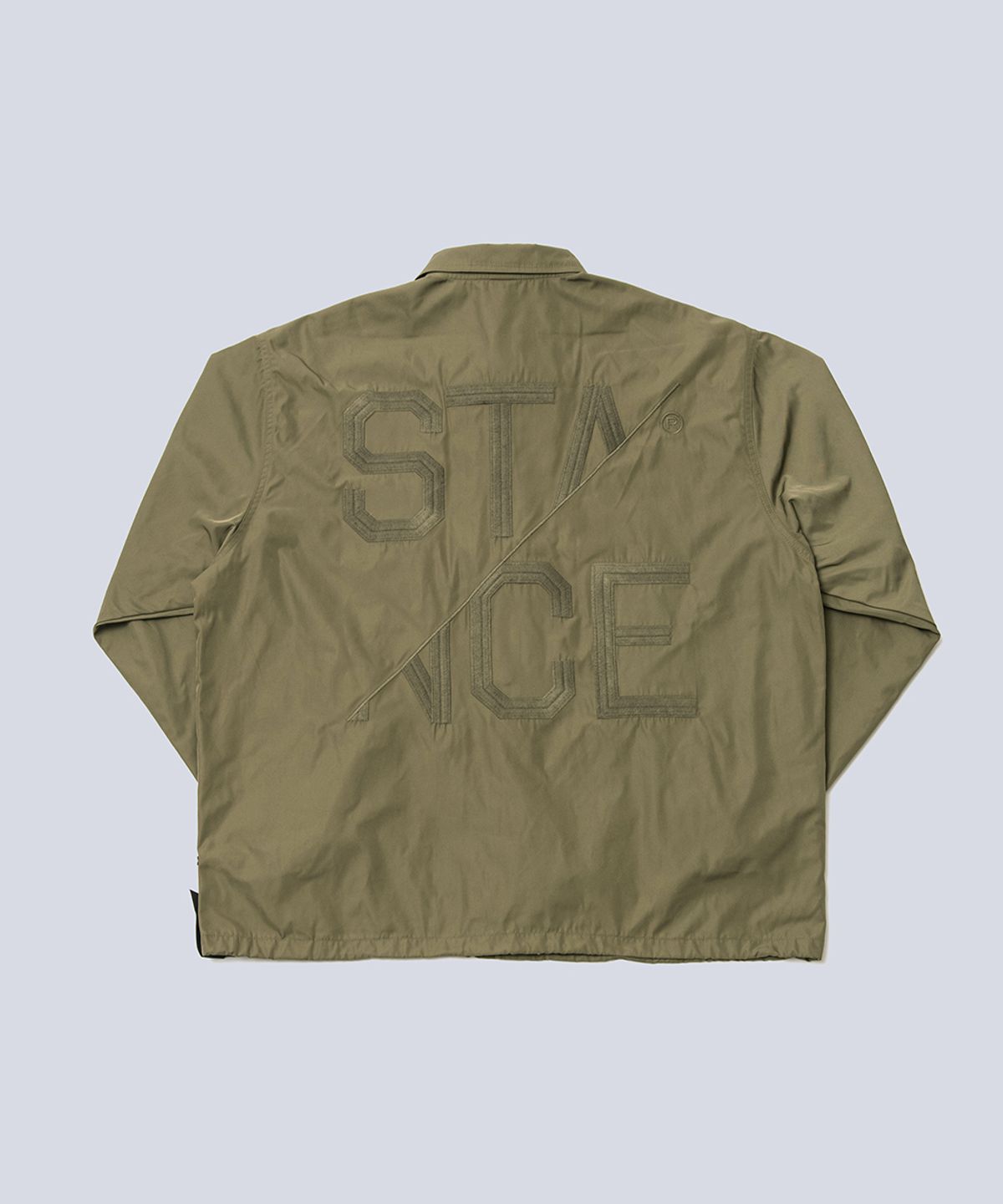 스텐스 서울(STANCE SEOUL) LOGO COACH JACKET (KHAKI)