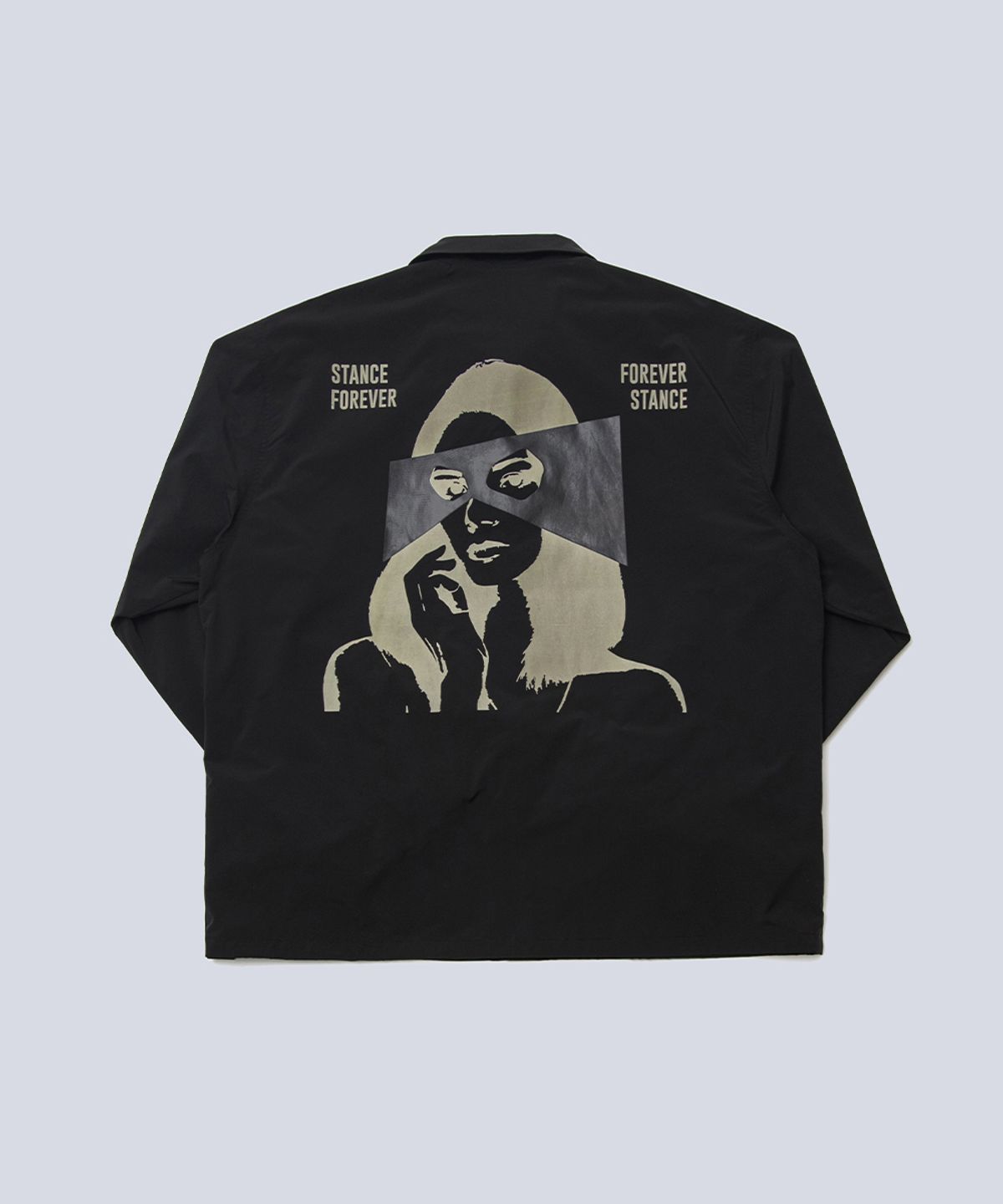스텐스 서울(STANCE SEOUL) MASK GIRL COACH JACKET (BLACK)
