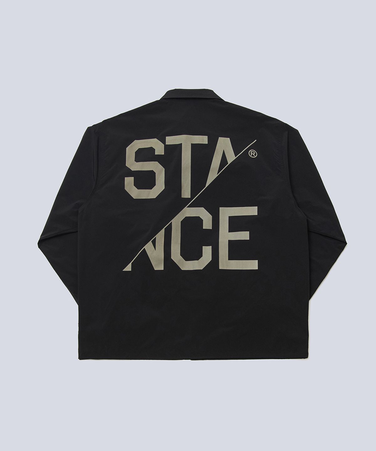 스텐스 서울(STANCE SEOUL) LOGO COACH JACKET (BLACK)