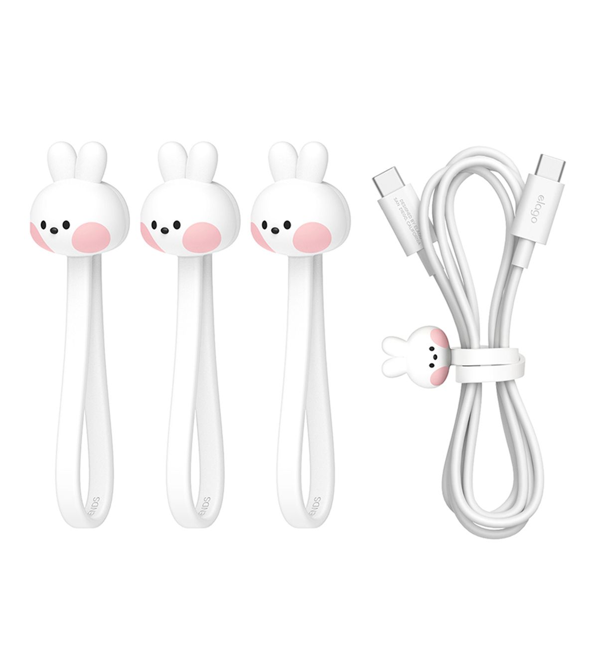 엘라고(ELAGO) 라인프렌즈 미니니 마그네틱 케이블 타이 3P