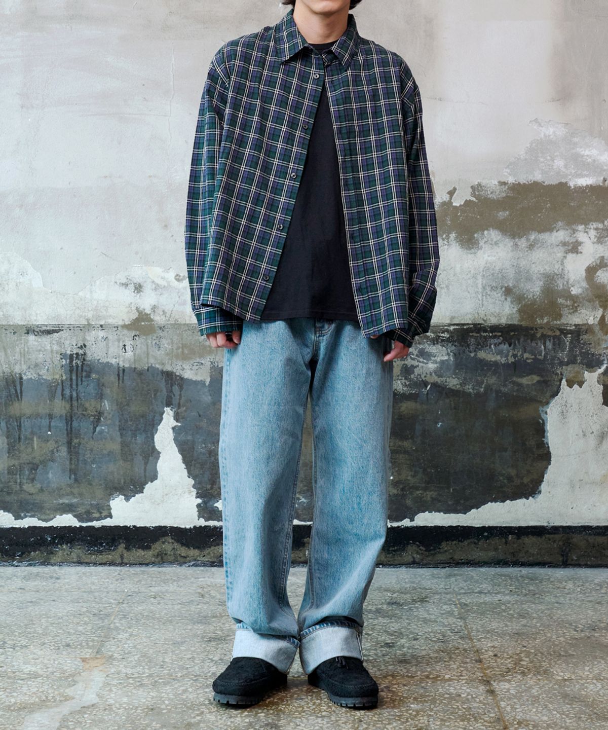 덴메이드(DENMADE) DEN1763 Selvedge Wide Fit (90s Retro Blue)