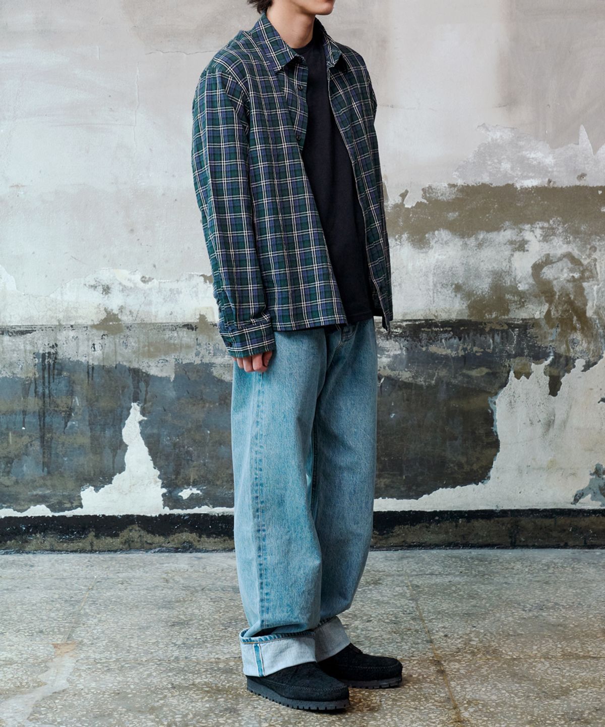 덴메이드(DENMADE) DEN1763 Selvedge Wide Fit (90s Retro Blue)