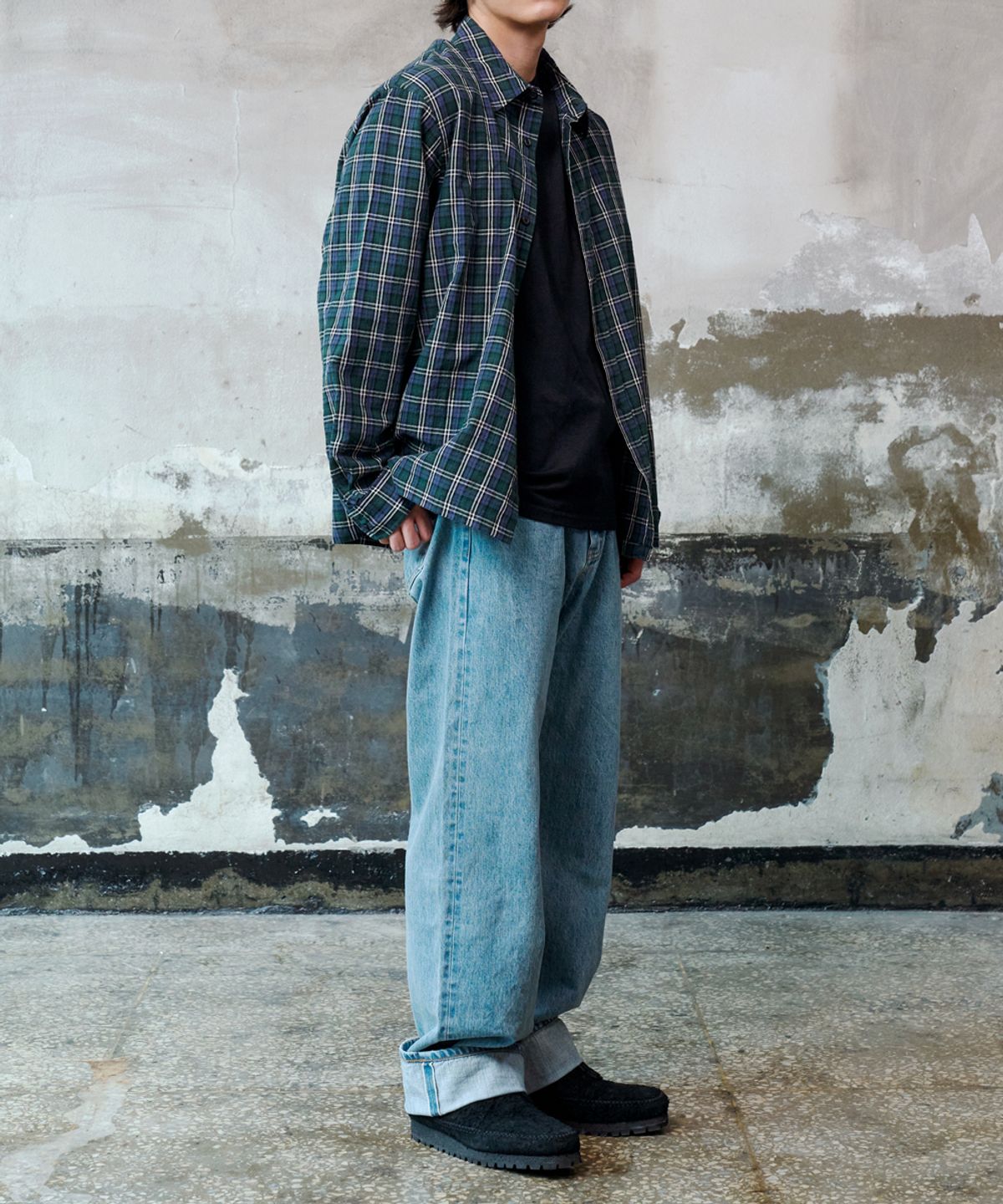 덴메이드(DENMADE) DEN1763 Selvedge Wide Fit (90s Retro Blue)