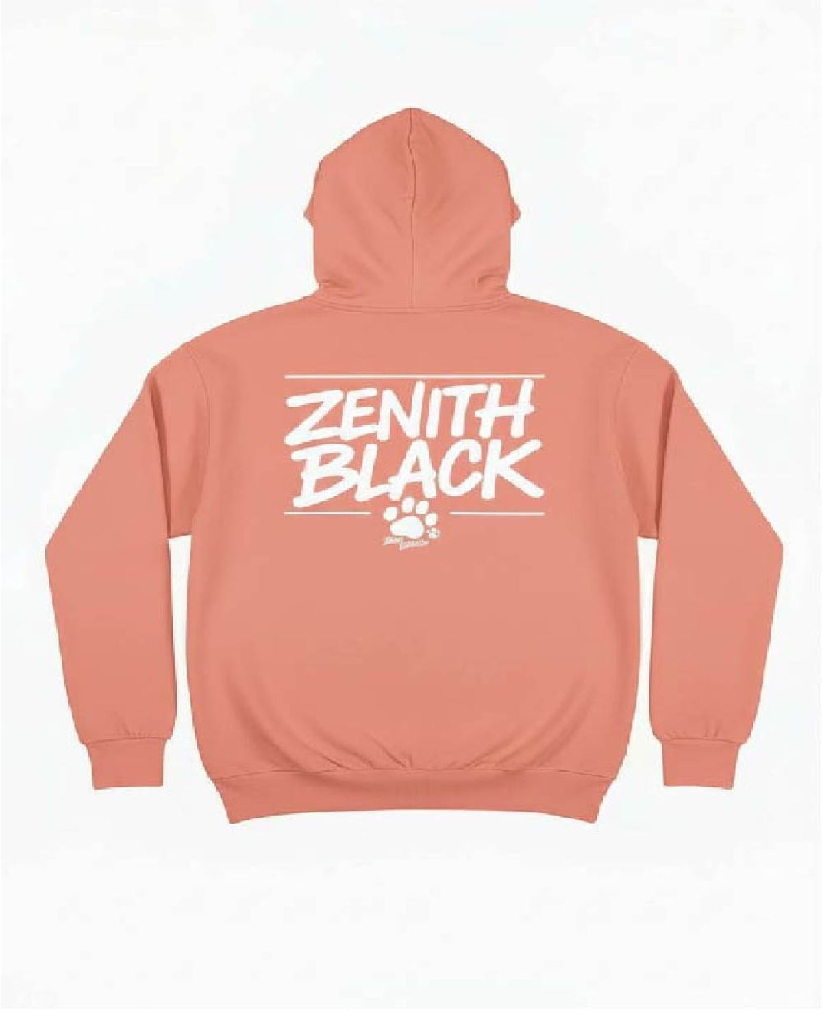 지블랙(ZBLACK) 스텐다드 제니스 블랙 기본로고 오버핏 후드