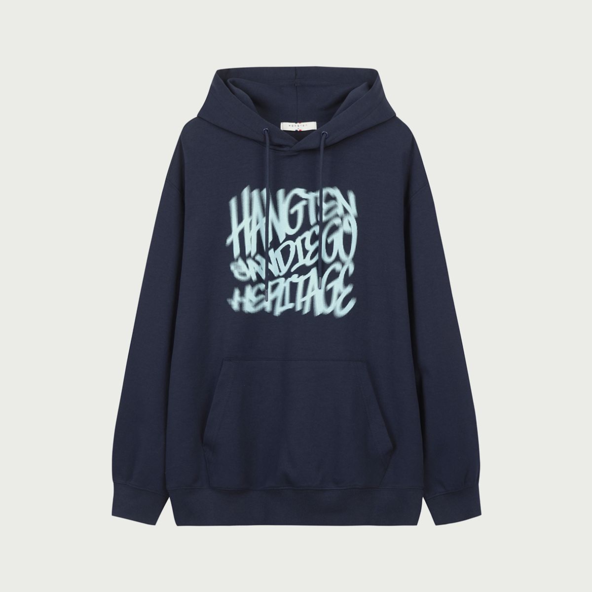 행텐(HANGTEN) 공용 더블페이스 그래피티 로고 후드티셔츠_290(10560-031-206-07)