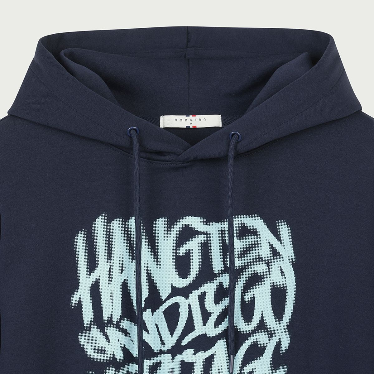 행텐(HANGTEN) 공용 더블페이스 그래피티 로고 후드티셔츠_290(10560-031-206-07)