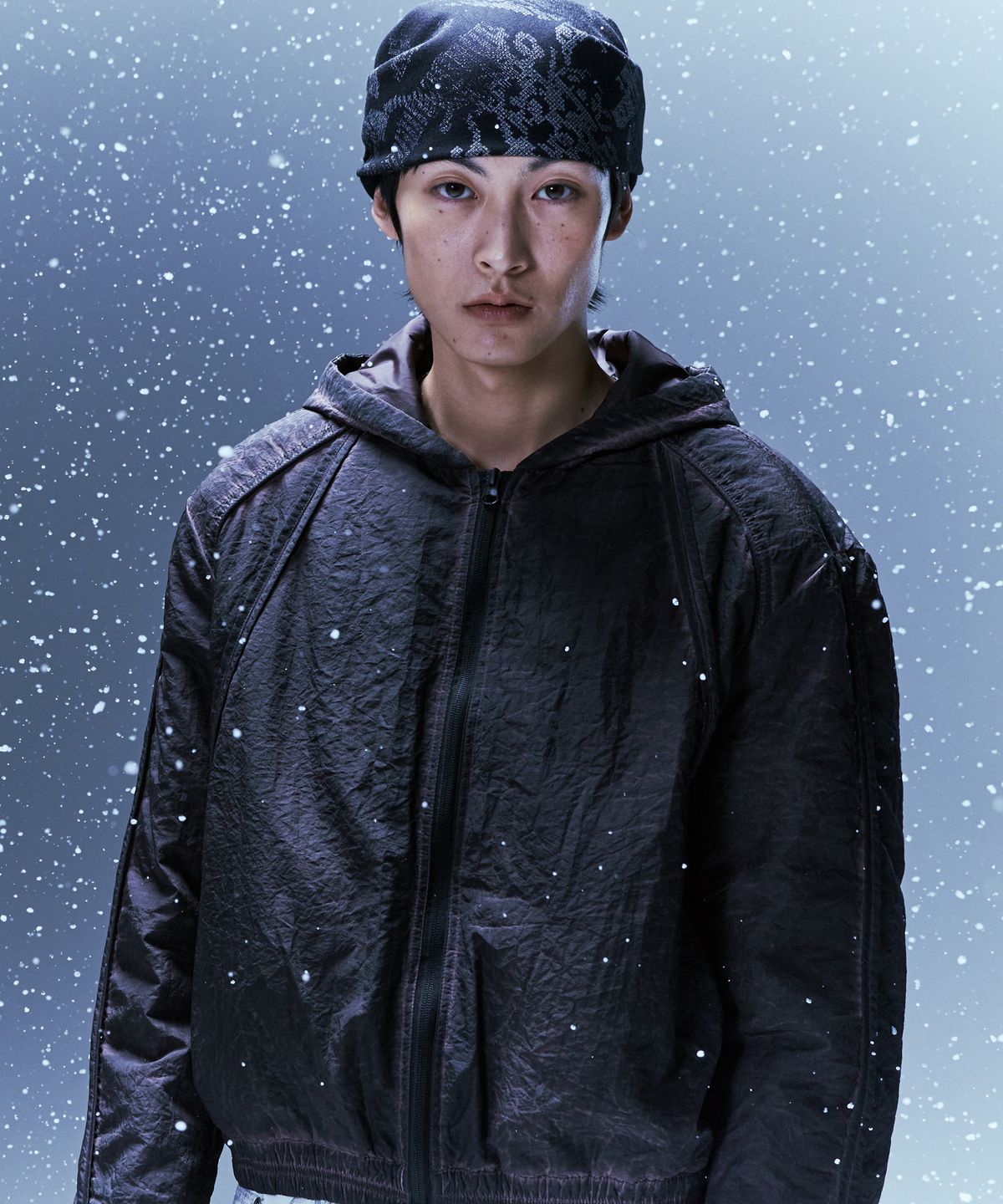 엔드릭스(EDLIX) Padded Dying Line Out Jacket (Dark purple)