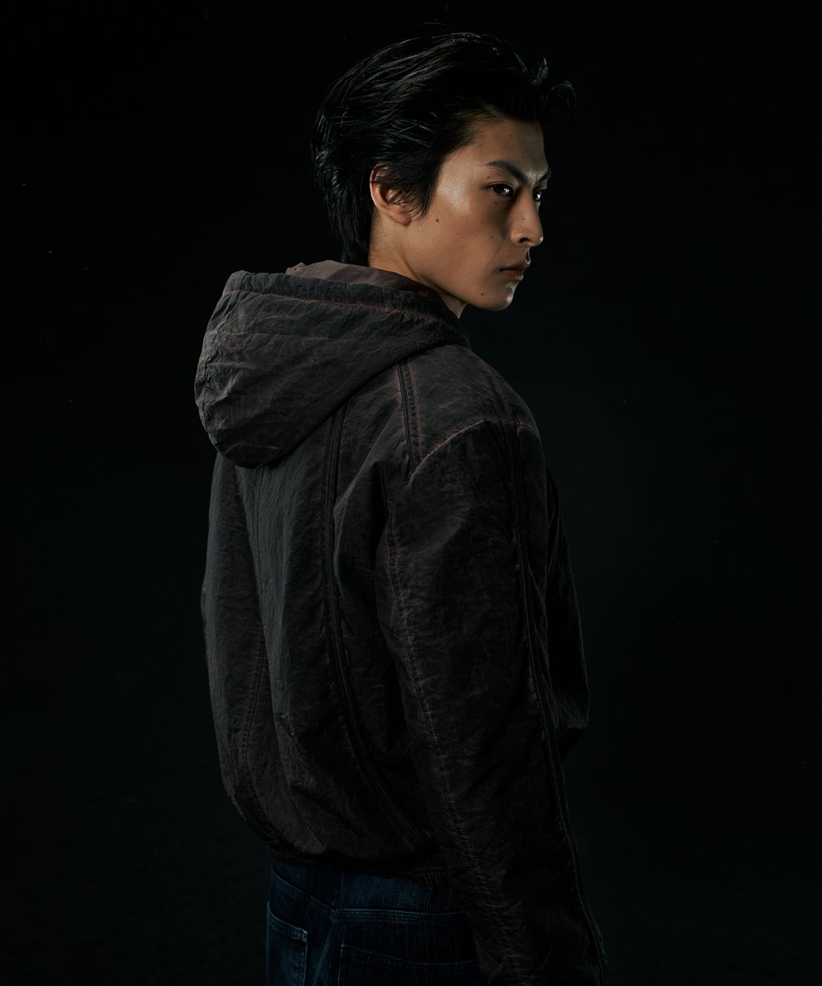 엔드릭스(EDLIX) Padded Dying Line Out Jacket (Dark purple)