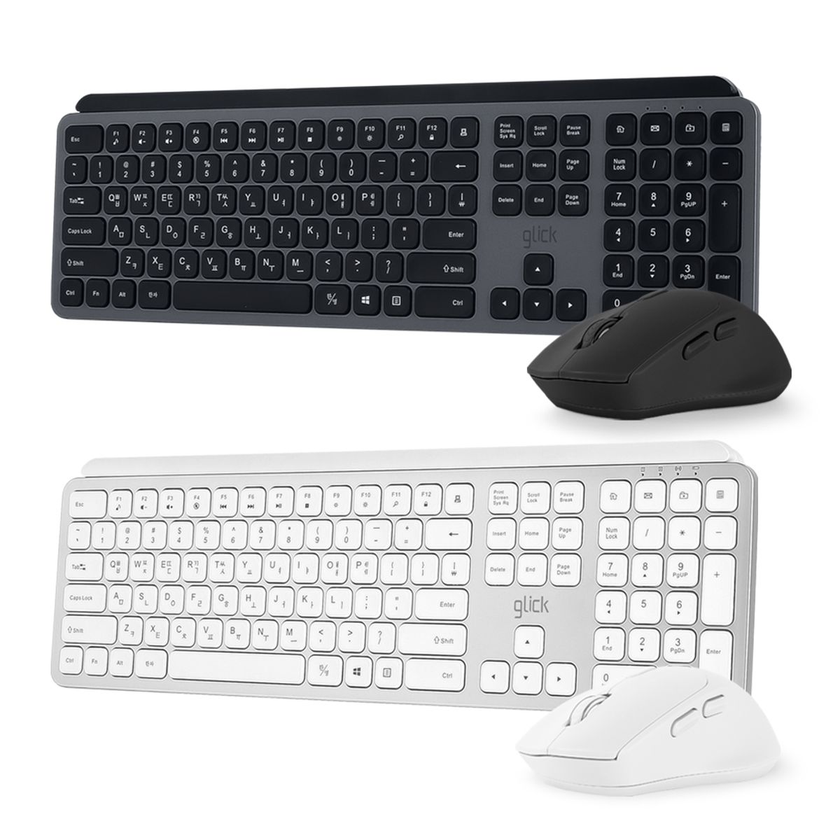 아이프리(IFREE) 무선 저소음 키보드 무소음 버티컬 마우스 세트 WMK20