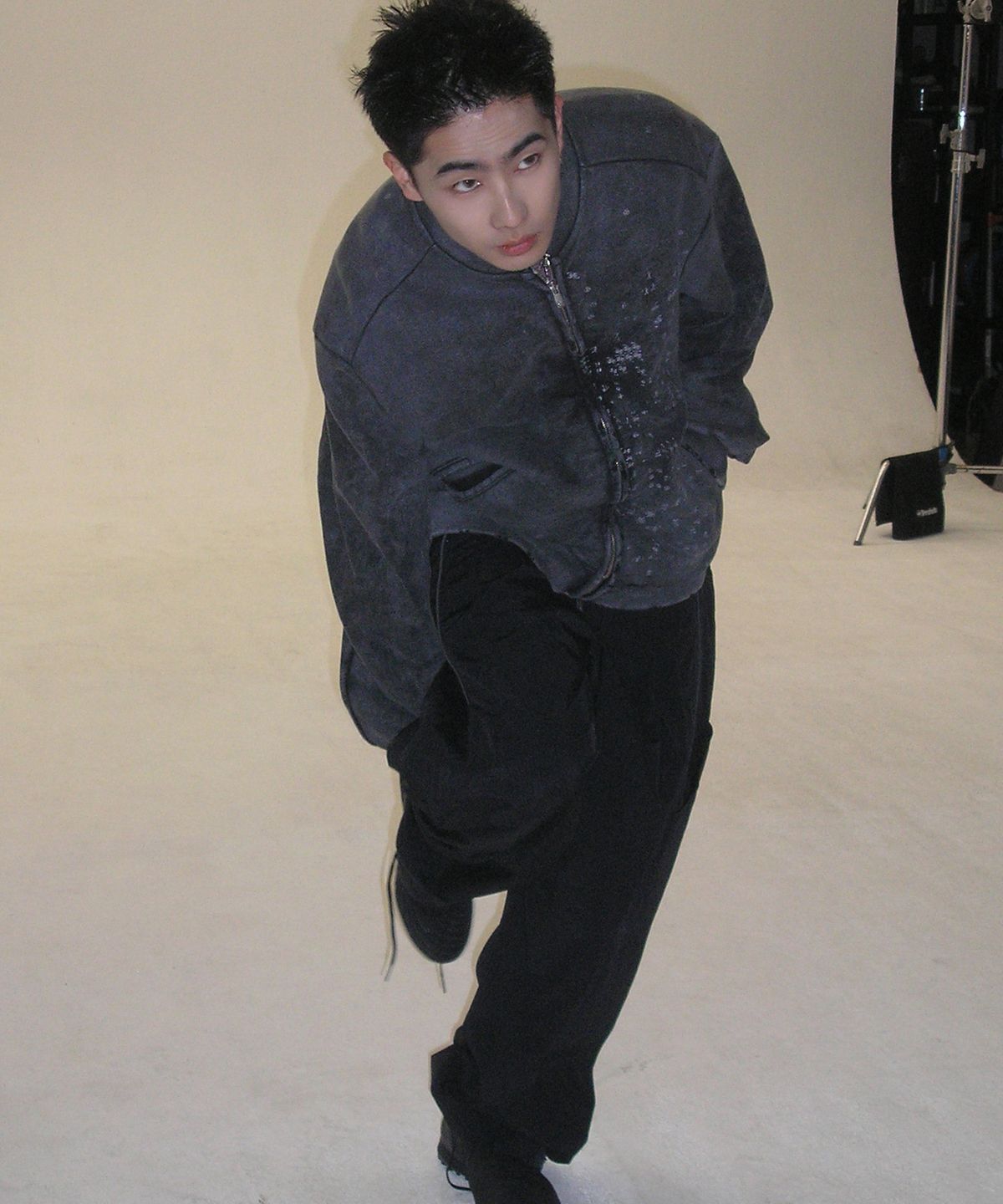 엔드릭스(EDLIX) Heavy Faded Linings Sweat Jacket (Vintage Black)
