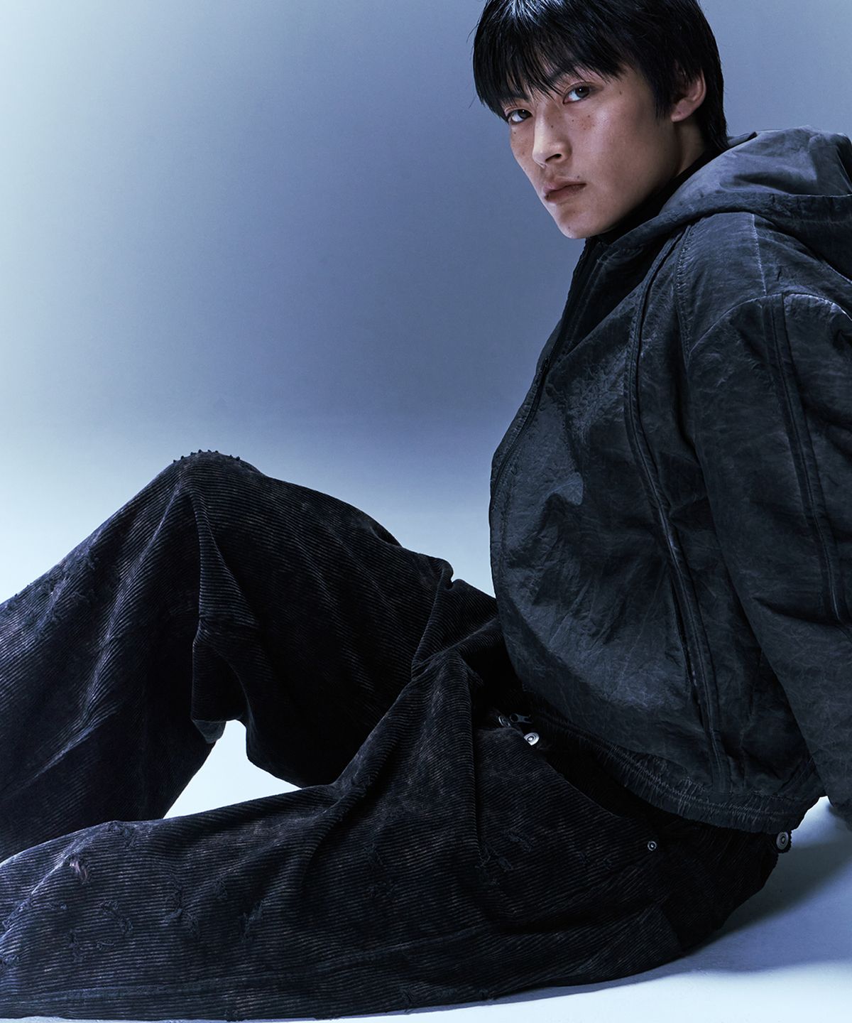 엔드릭스(EDLIX) SMUDGE HOLE CORDUROY PANTS (BROWN)