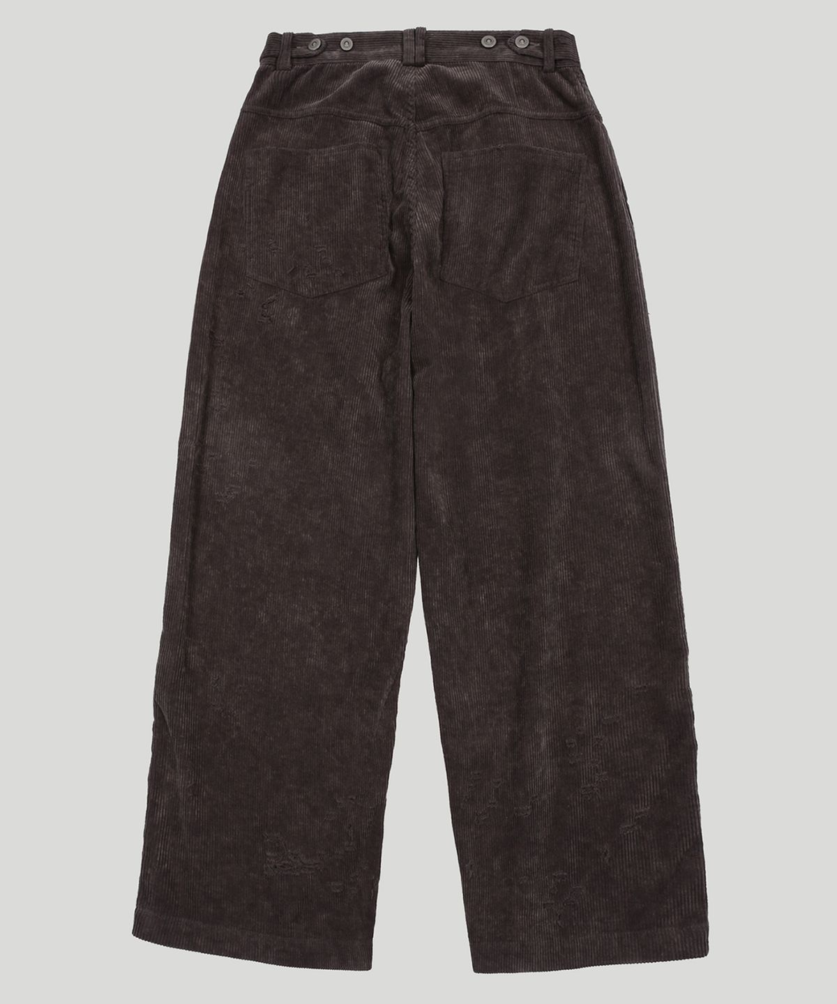 엔드릭스(EDLIX) SMUDGE HOLE CORDUROY PANTS (BROWN)