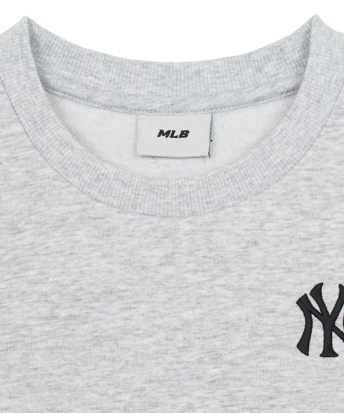 엠엘비 키즈(MLB KIDS) 베이직 스몰로고 맨투맨 NY (L.Melange Grey)