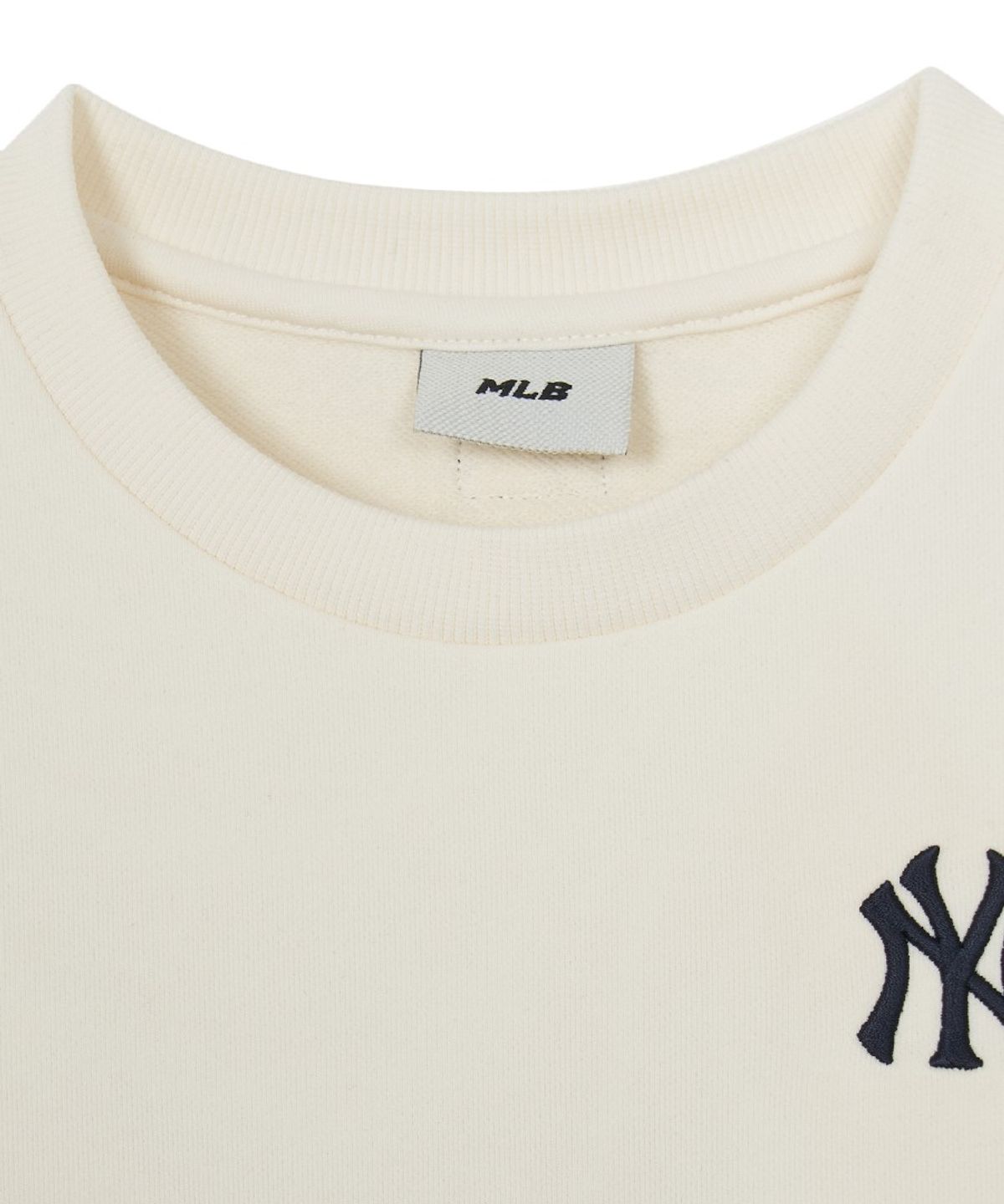 엠엘비 키즈(MLB KIDS) 베이직 스몰로고 맨투맨 NY (Ivory)