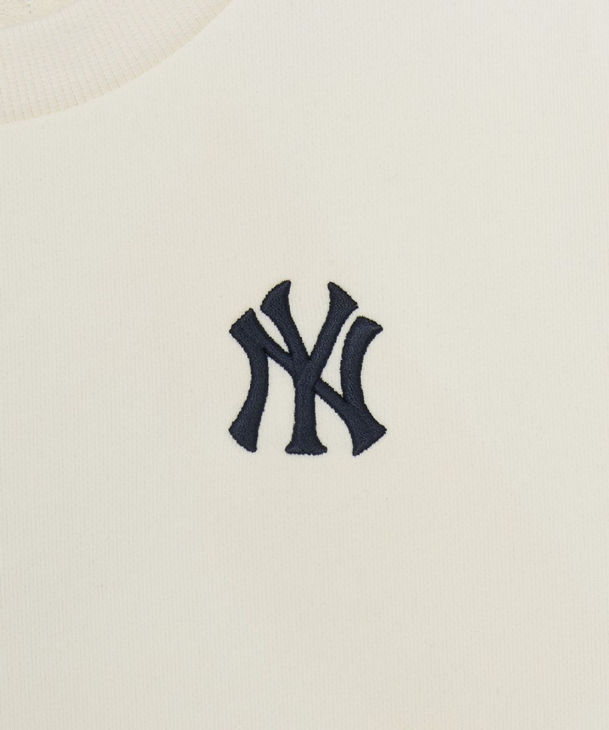 엠엘비 키즈(MLB KIDS) 베이직 스몰로고 맨투맨 NY (Ivory)
