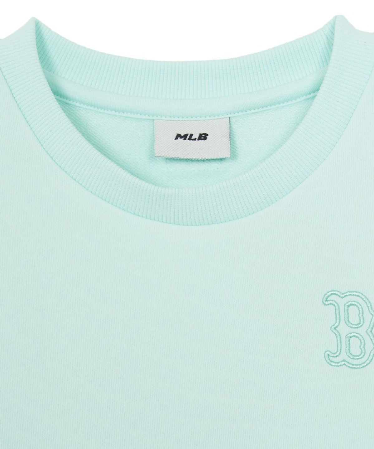엠엘비 키즈(MLB KIDS) 베이직 스몰로고 맨투맨 BOS (L.Mint)