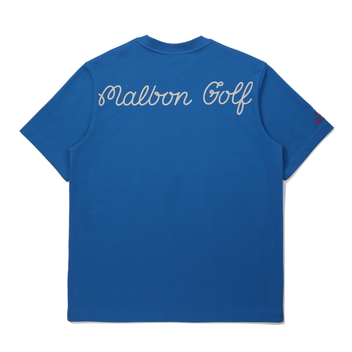 말본 골프(MALBON GOLF) 버킷 스크립트 유니 라운드 티셔츠 BLUE