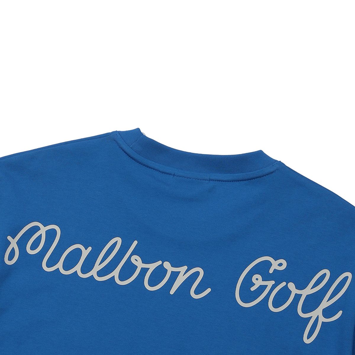말본 골프(MALBON GOLF) 버킷 스크립트 유니 라운드 티셔츠 BLUE