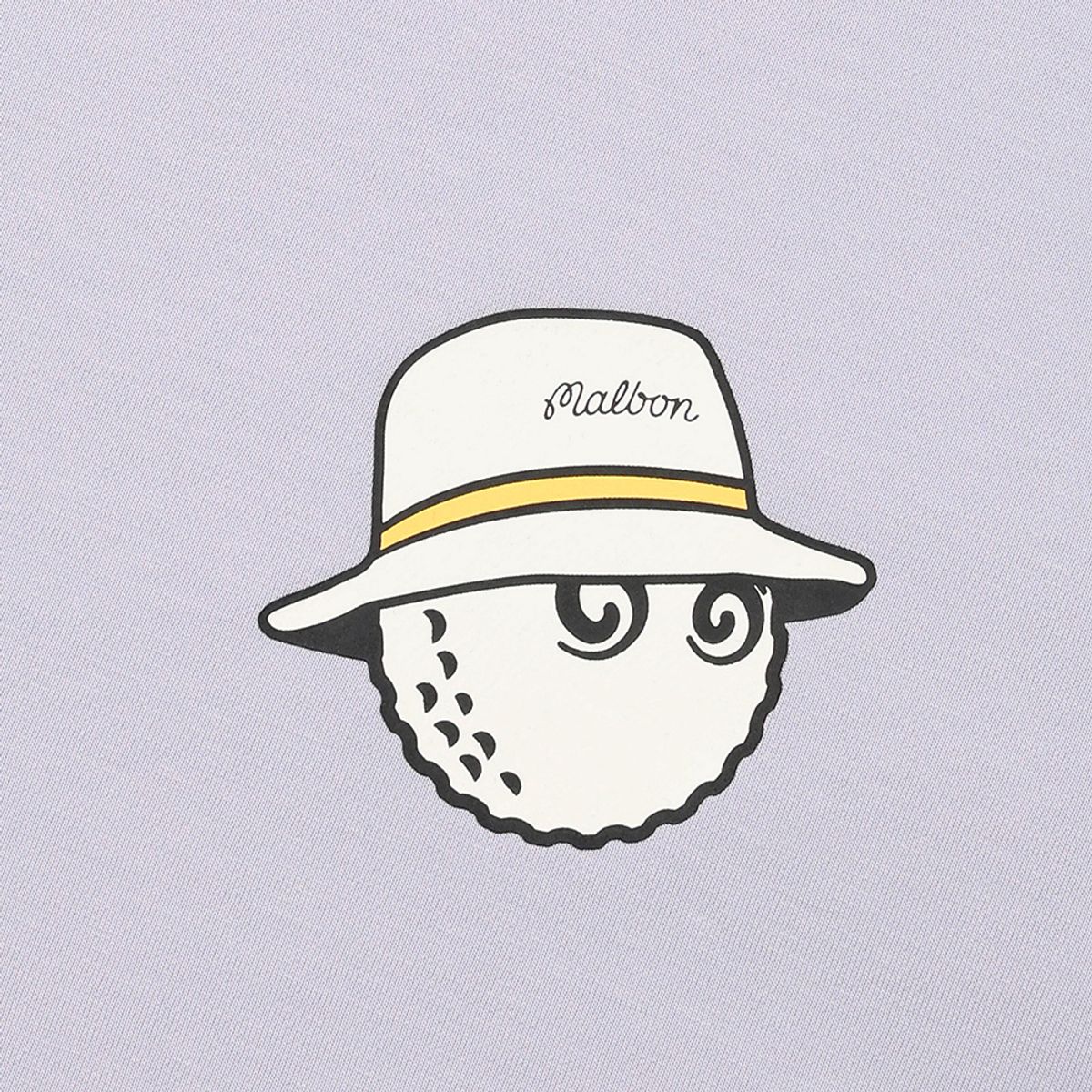 말본 골프(MALBON GOLF) 버킷 스크립트 유니 라운드 티셔츠 PURPLE