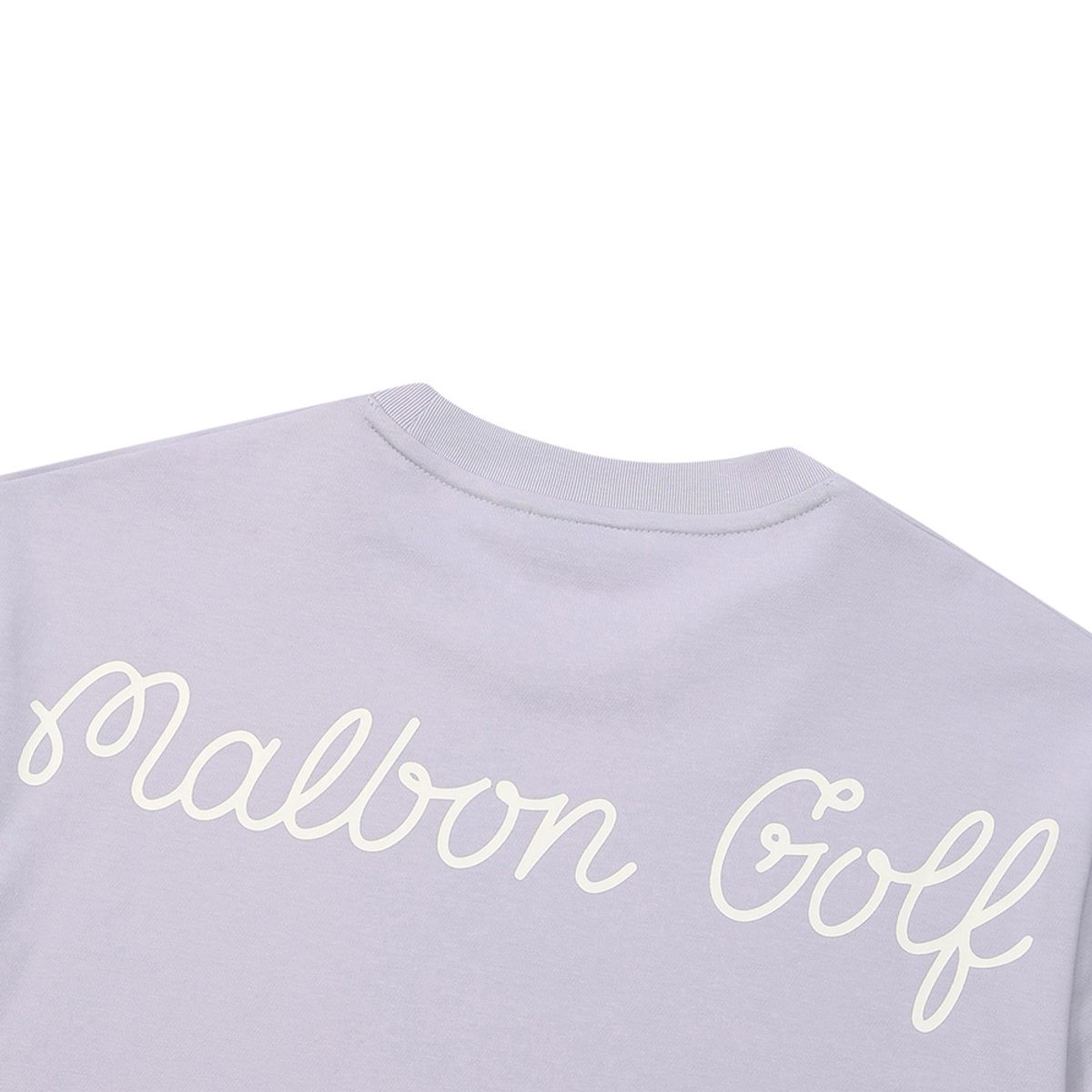 말본 골프(MALBON GOLF) 버킷 스크립트 유니 라운드 티셔츠 PURPLE
