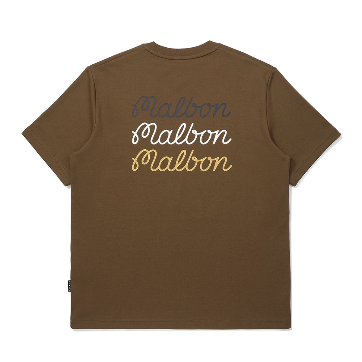 말본 골프(MALBON GOLF) 버킷 트리플 유니 라운드 티셔츠 BROWN