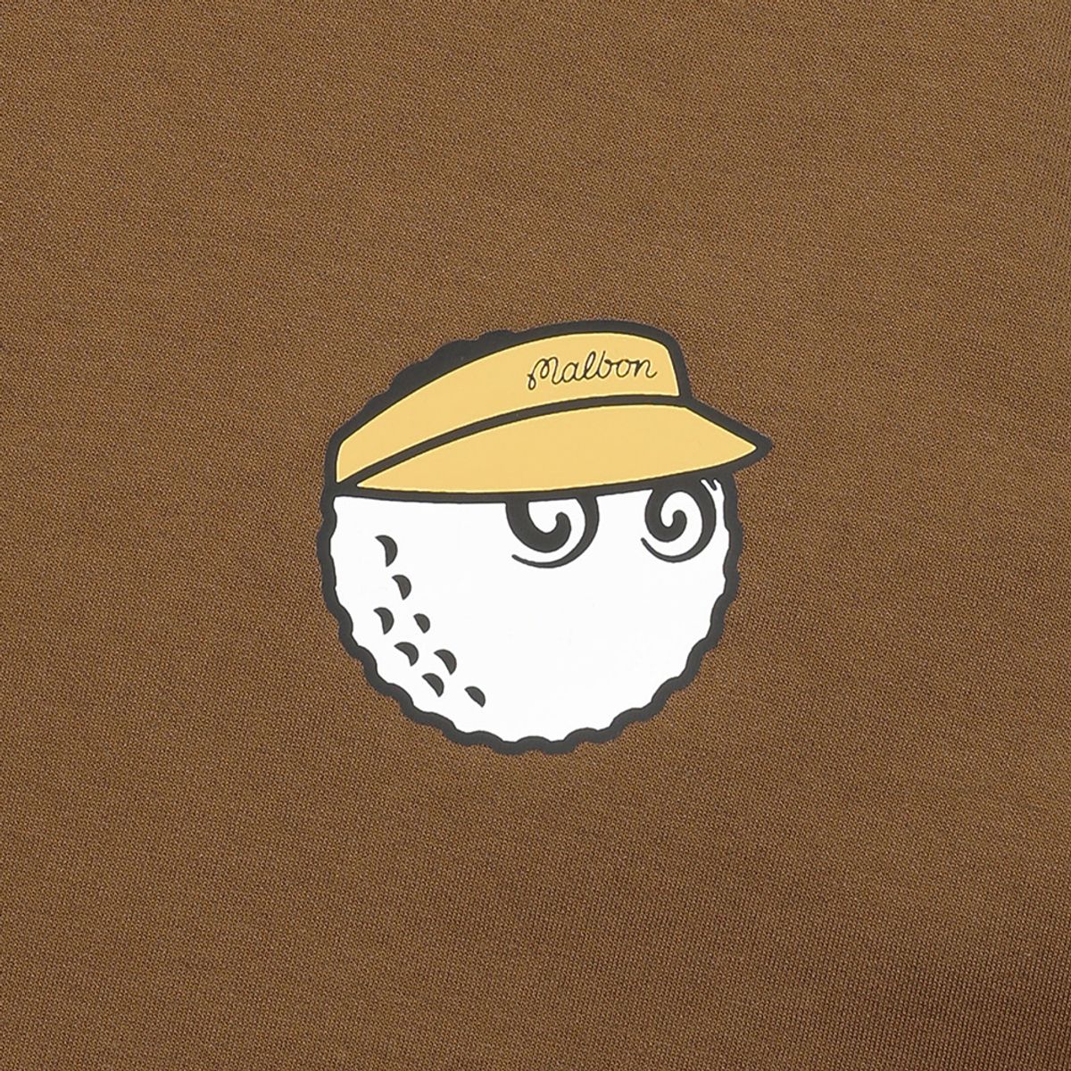 말본 골프(MALBON GOLF) 버킷 트리플 유니 라운드 티셔츠 BROWN