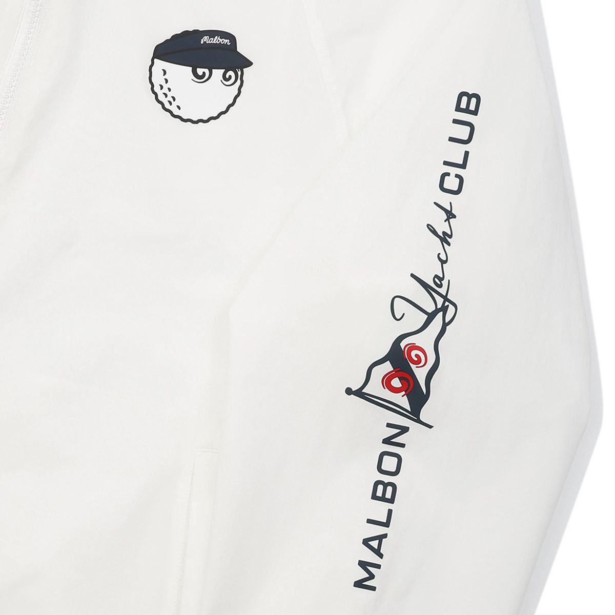 말본 골프(MALBON GOLF) YACHT CLUB 경량 자켓 WHITE (MAN)
