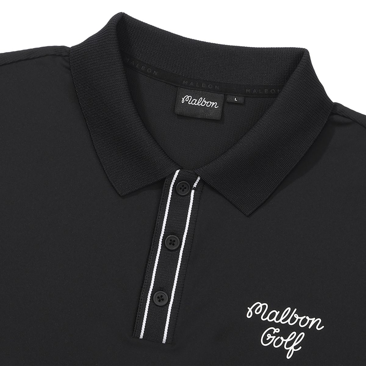 말본 골프(MALBON GOLF) 기능성 반팔 폴로 티셔츠 BLACK (MAN)