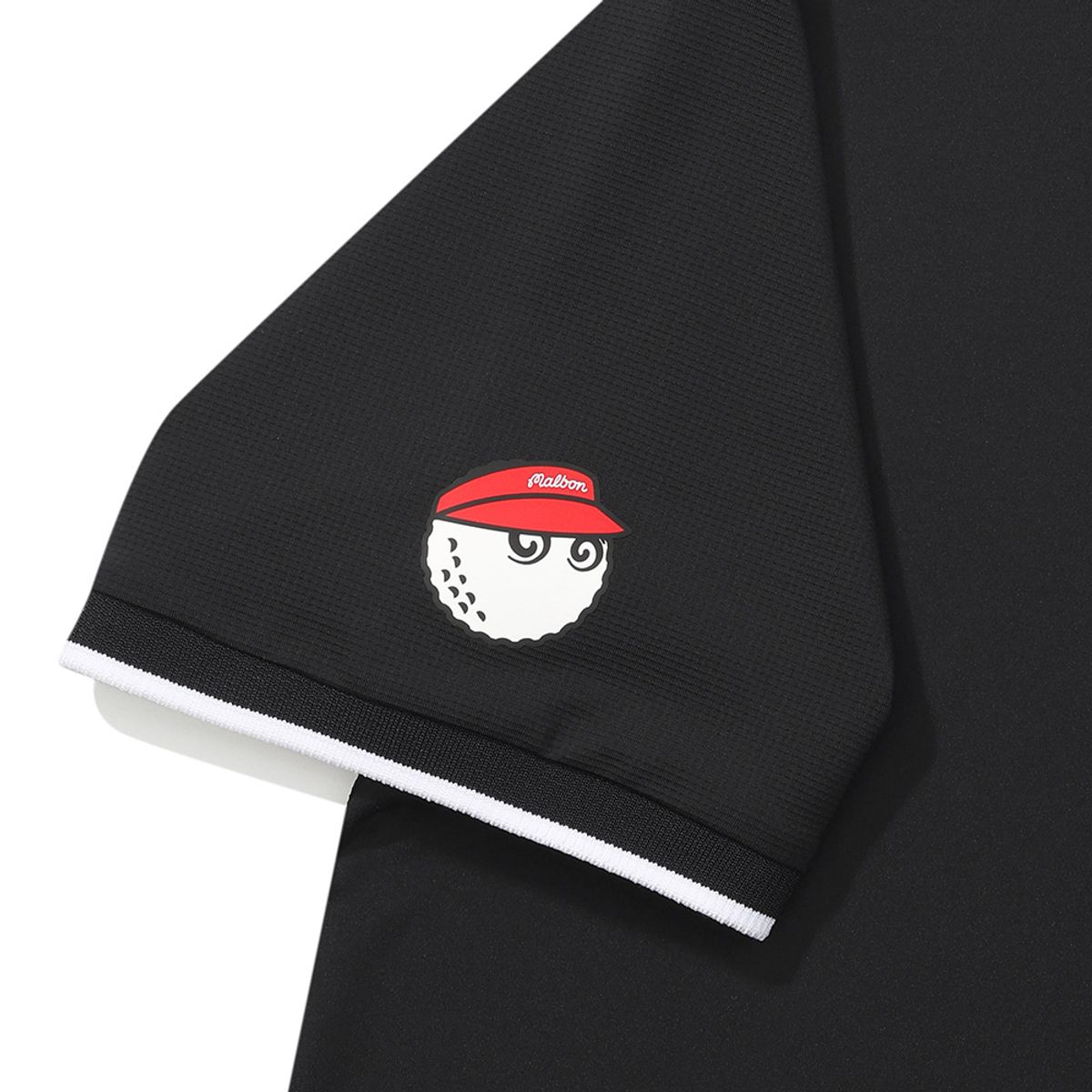 말본 골프(MALBON GOLF) 기능성 반팔 폴로 티셔츠 BLACK (MAN)