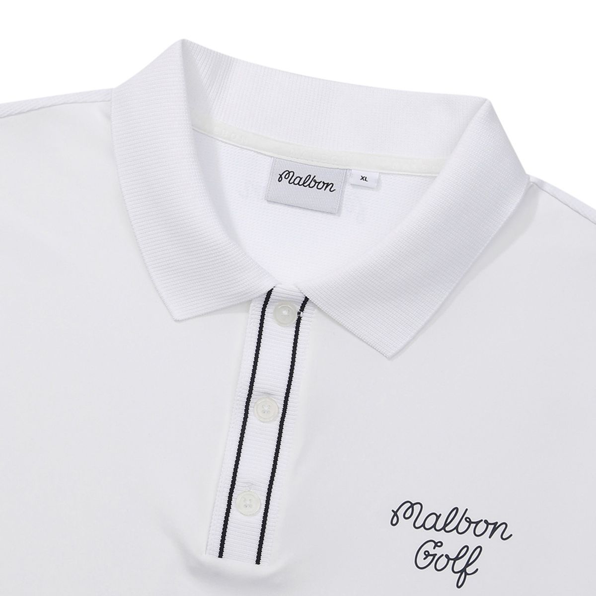 말본 골프(MALBON GOLF) 기능성 반팔 폴로 티셔츠 WHITE (MAN)
