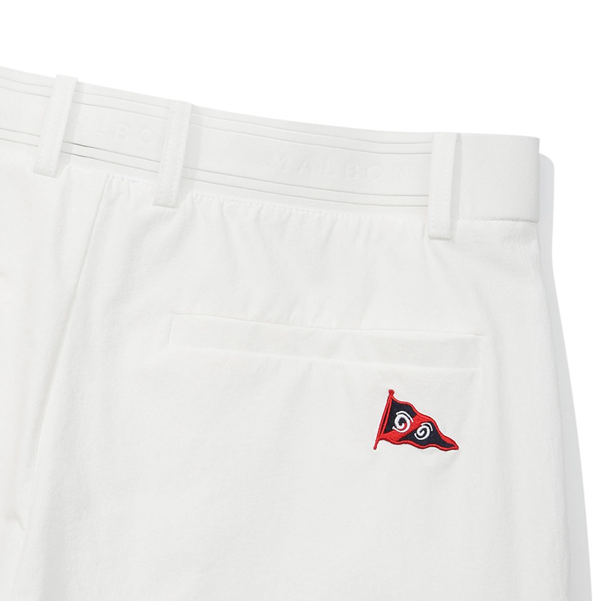 말본 골프(MALBON GOLF) 플래그 하프 팬츠 WHITE (MAN)