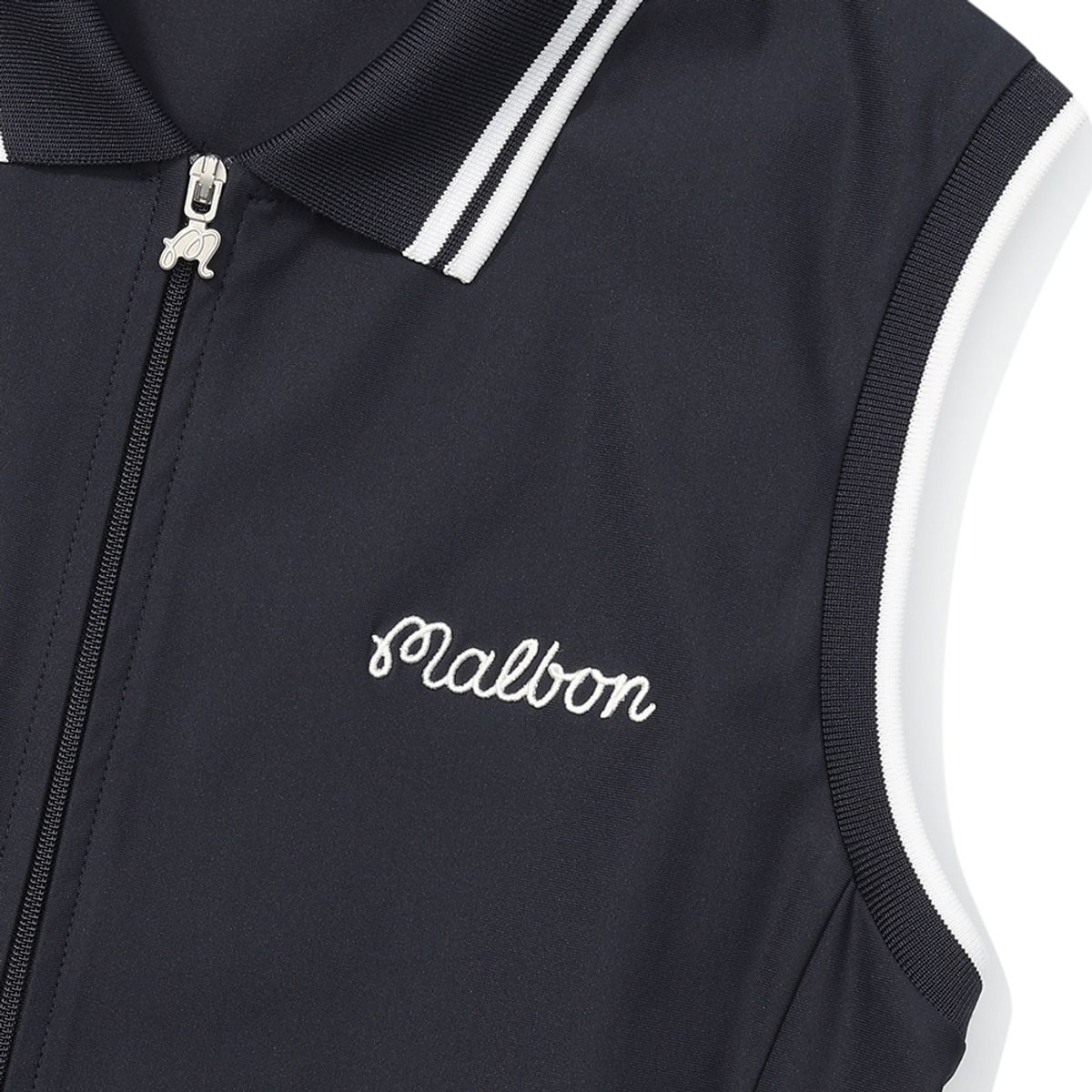 말본 골프(MALBON GOLF) 슬리브리스 잔플리츠 원피스 NAVY (WOMAN)