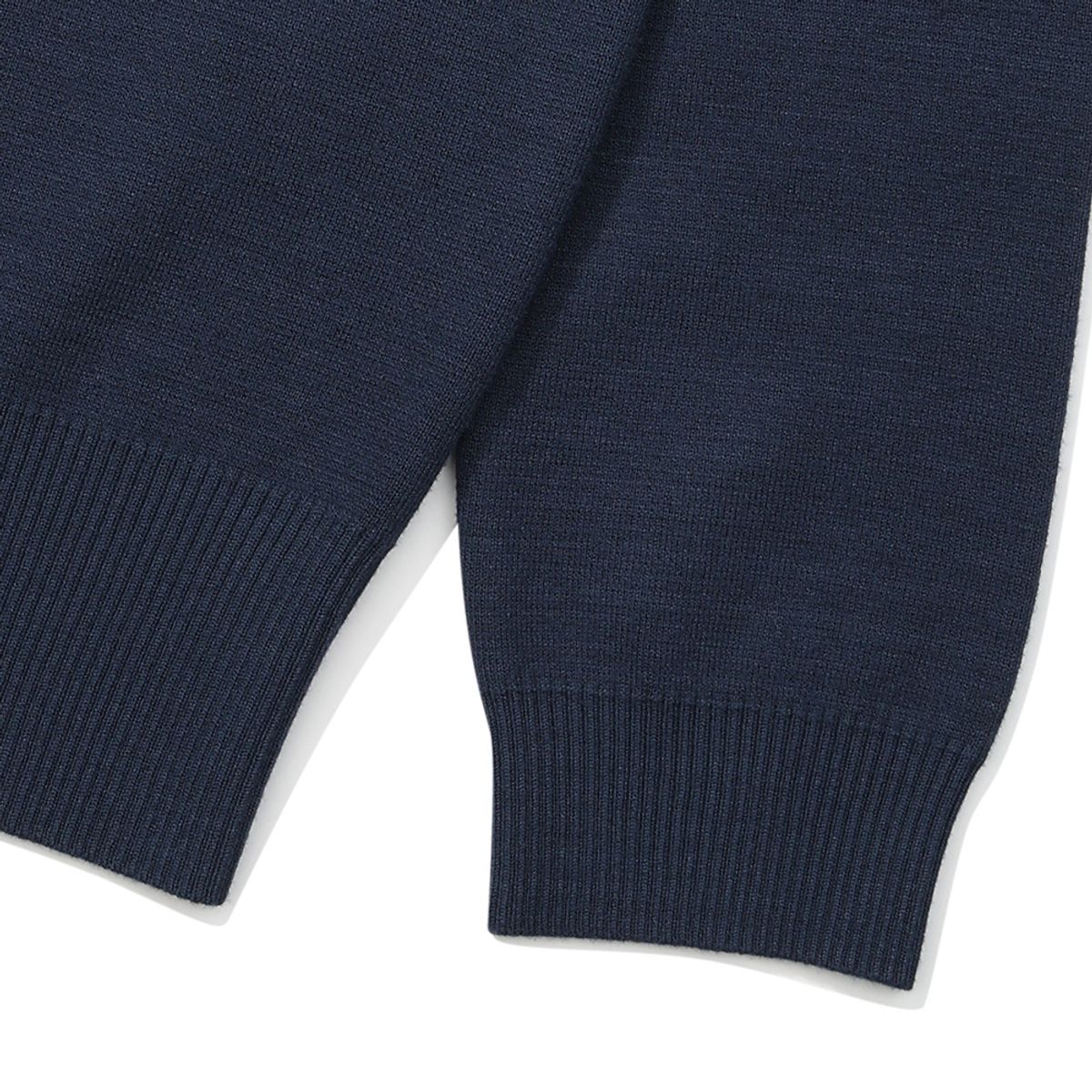 말본 골프(MALBON GOLF) 니트 집업 가디건 NAVY (WOMAN)
