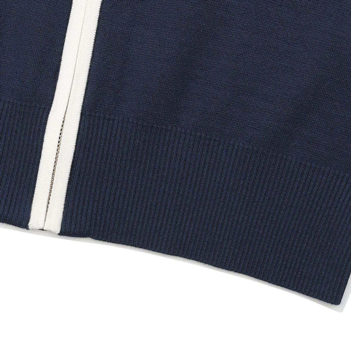 말본 골프(MALBON GOLF) 니트 집업 가디건 NAVY (WOMAN)