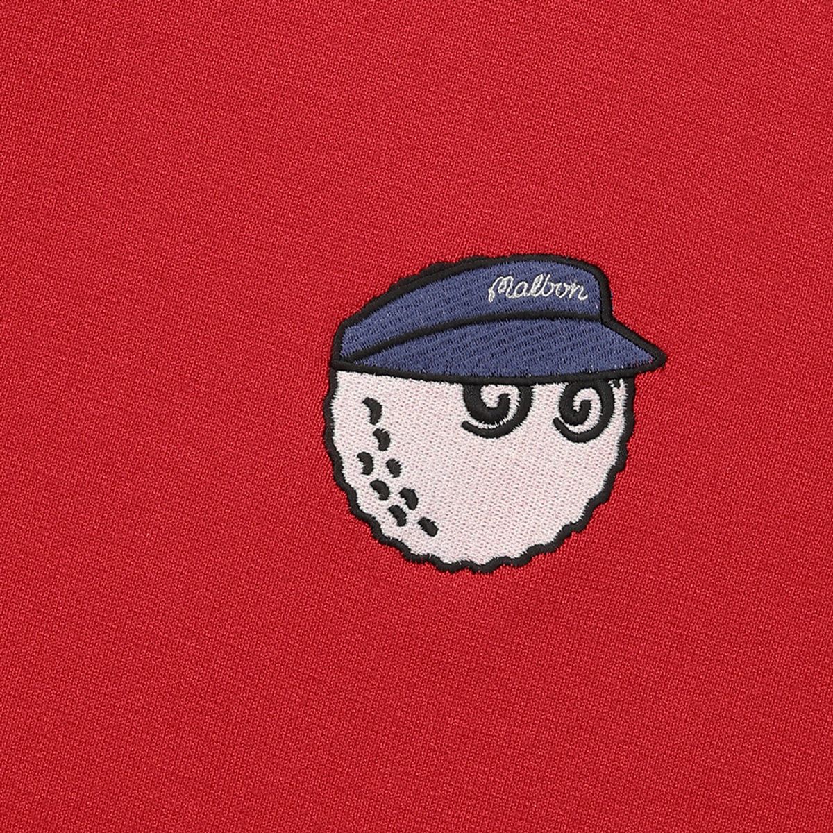 말본 골프(MALBON GOLF) 니트 풀집업 자켓 RED (MAN)