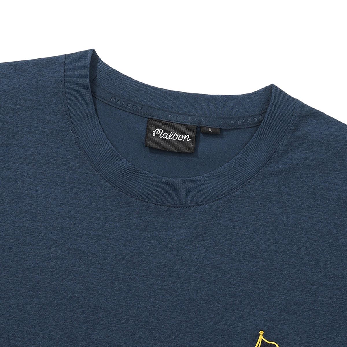 말본 골프(MALBON GOLF) YACHT CLUB 유니 라운드 티셔츠 NAVY
