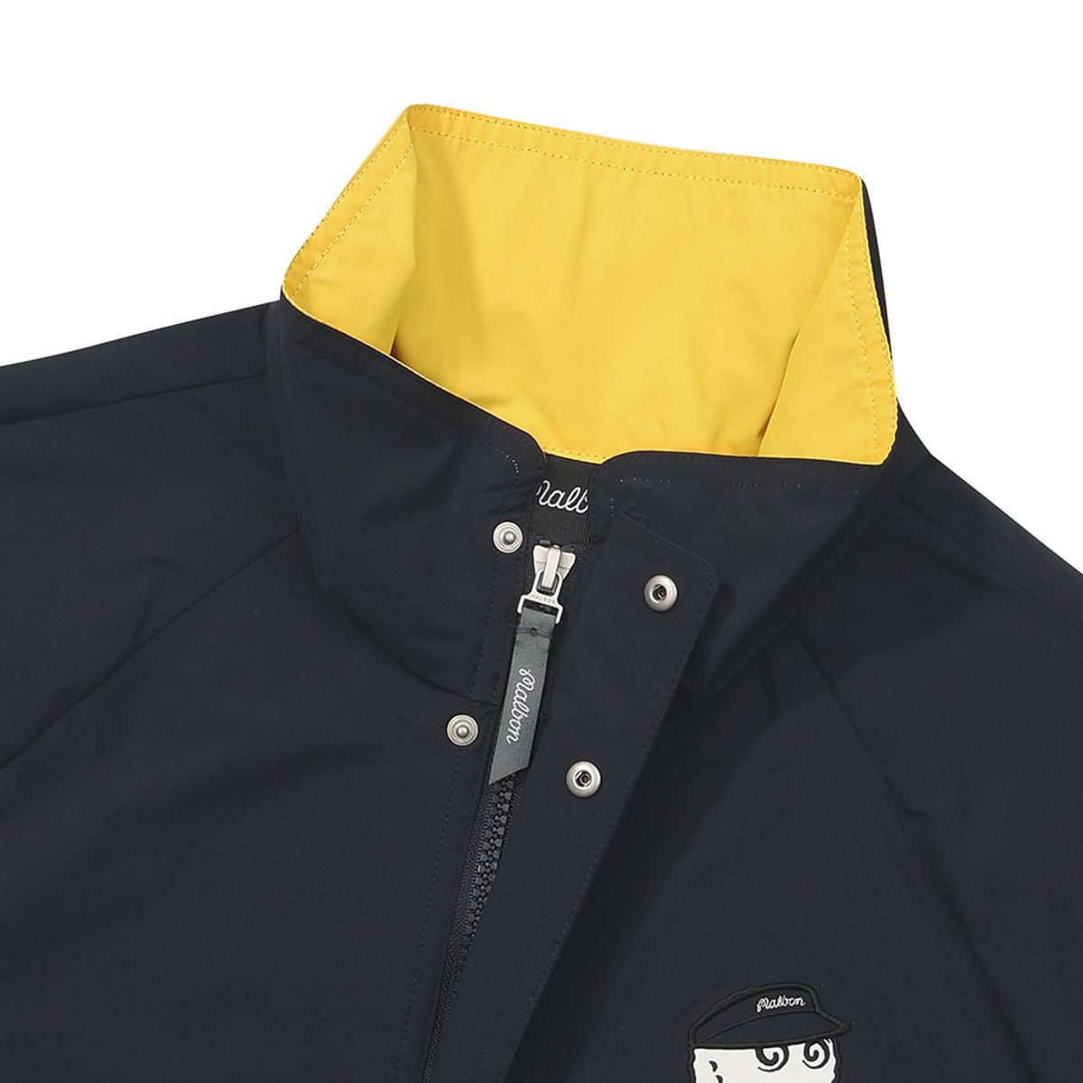 말본 골프(MALBON GOLF) 래글런 컬러블럭 재킷 NAVY (WOMAN)