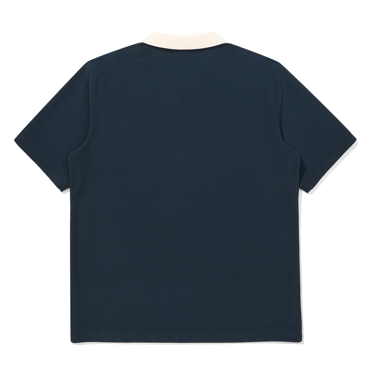 말본 골프(MALBON GOLF) 프리미엄 테리소재 오픈넥 티셔츠 NAVY (MAN)