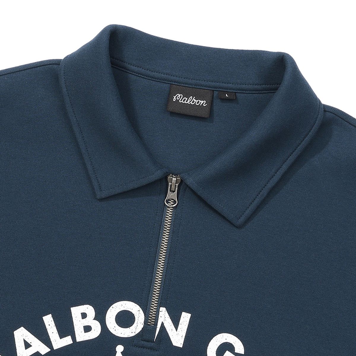 말본 골프(MALBON GOLF) 카라형 에어리 티셔츠 NAVY (MAN)