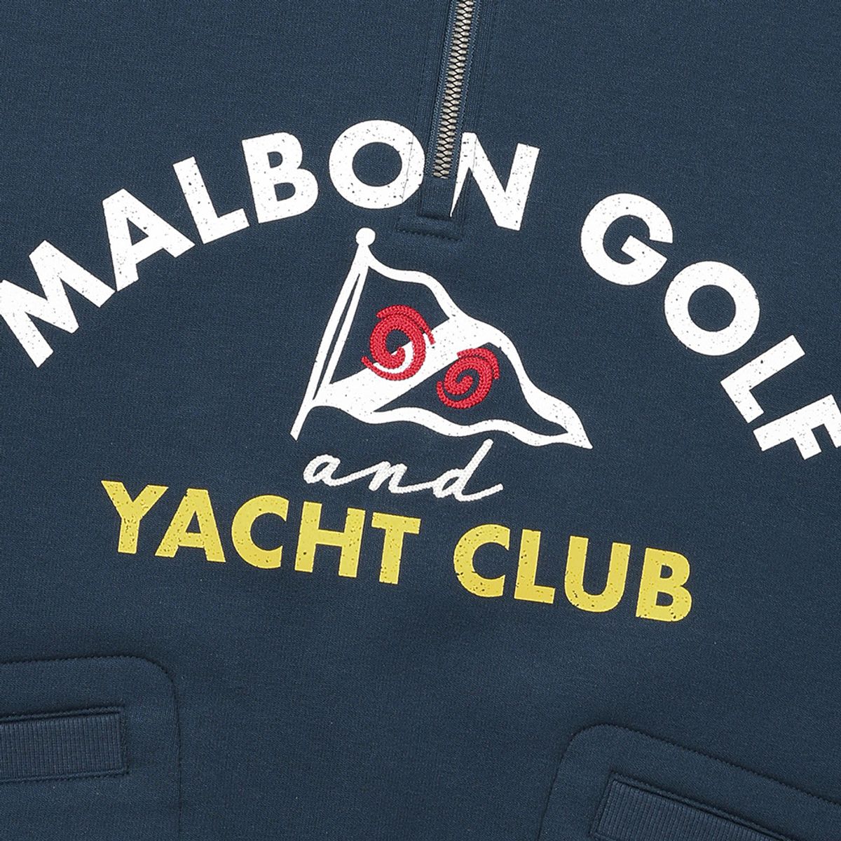 말본 골프(MALBON GOLF) 카라형 에어리 티셔츠 NAVY (MAN)