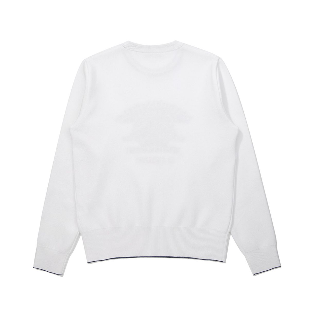 말본 골프(MALBON GOLF) 이중지 라운드 니트 스웨터 IVORY (WOMAN)