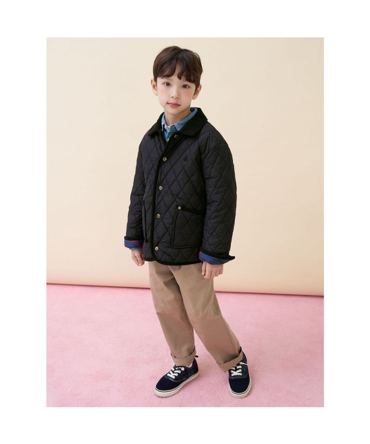 빈폴 키즈(BEANPOLE KIDS) [Essential] 퀼팅 점퍼  블랙 (BI6138UE15) (BI6138UE15)
