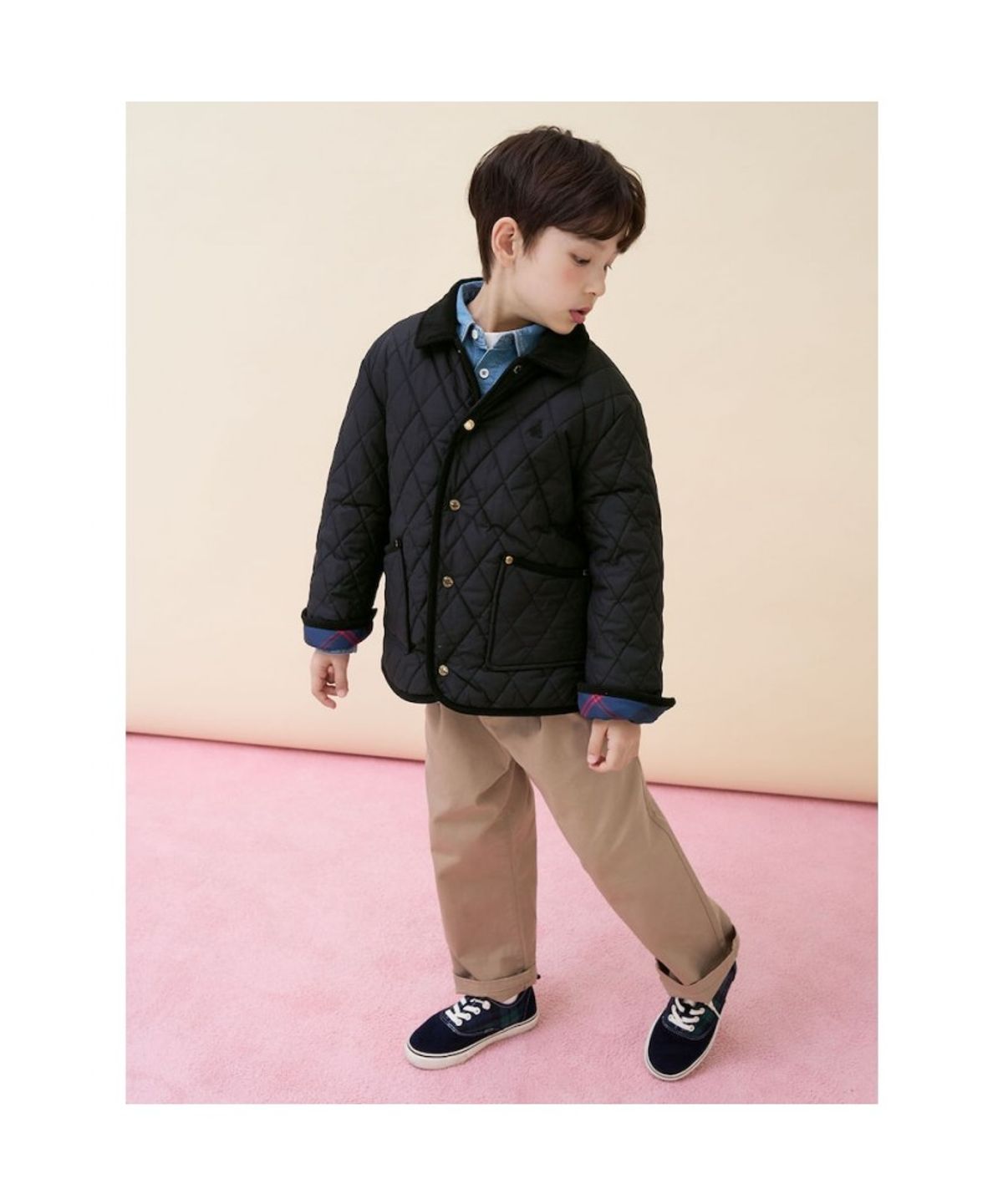 빈폴 키즈(BEANPOLE KIDS) [Essential] 퀼팅 점퍼  블랙 (BI6138UE15) (BI6138UE15)