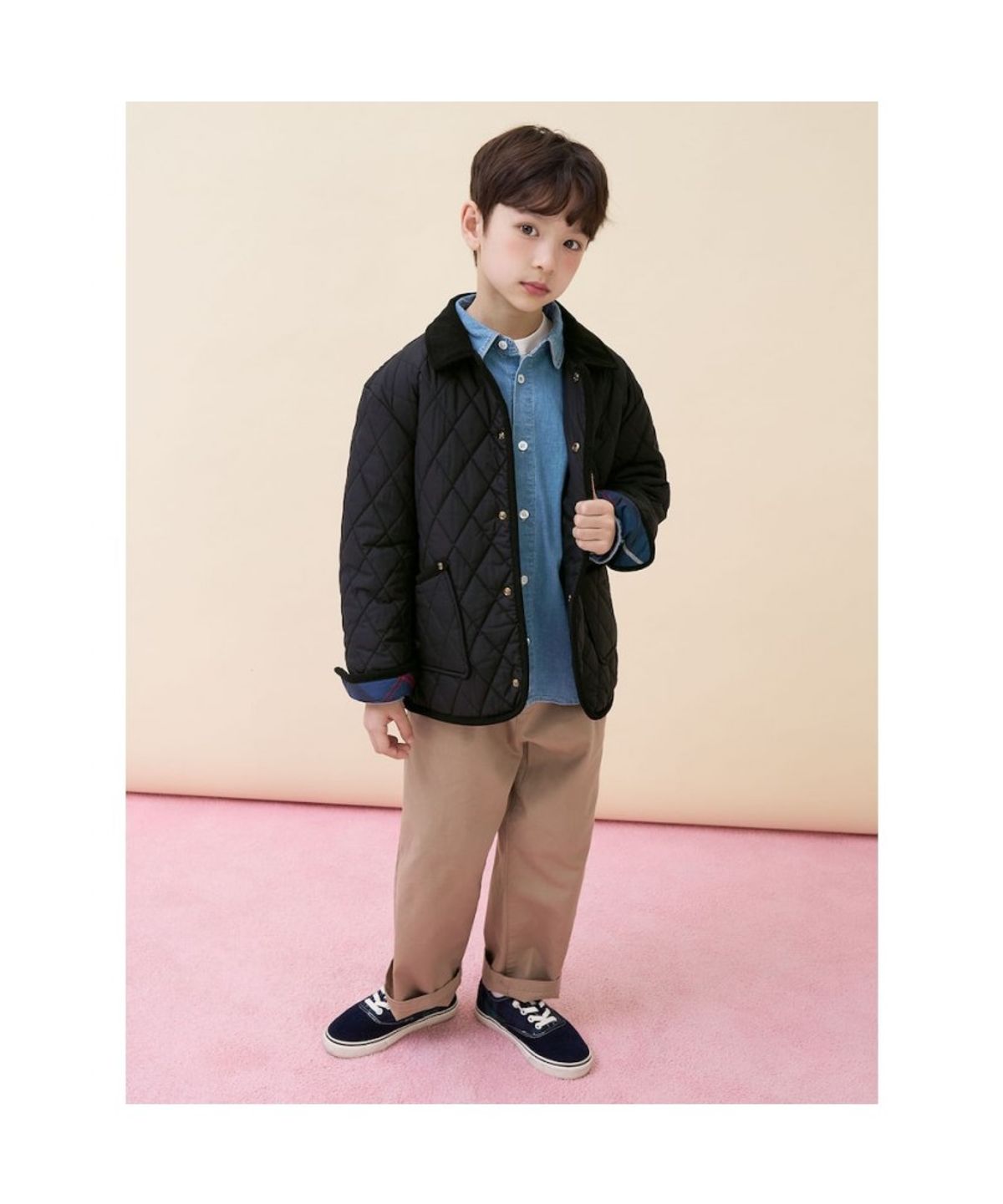 빈폴 키즈(BEANPOLE KIDS) [Essential] 퀼팅 점퍼  블랙 (BI6138UE15) (BI6138UE15)