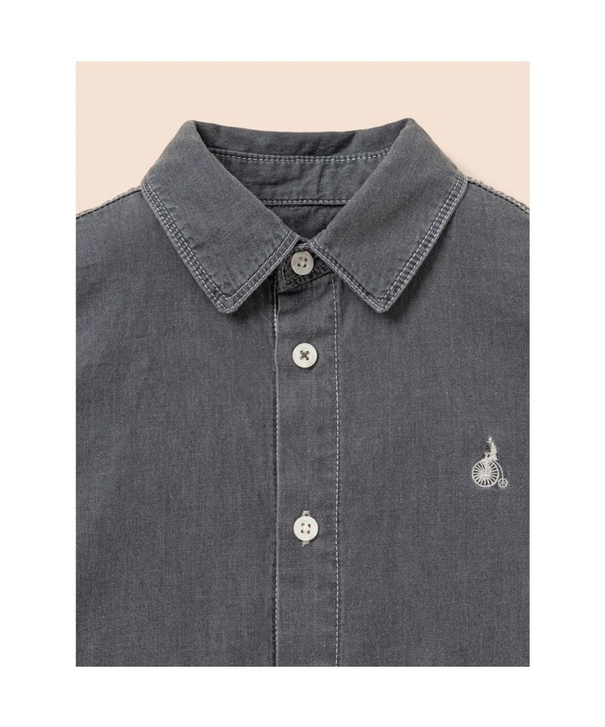 빈폴 키즈(BEANPOLE KIDS) [Essential] 데님 셔츠  애쉬 (BI6164UE24)