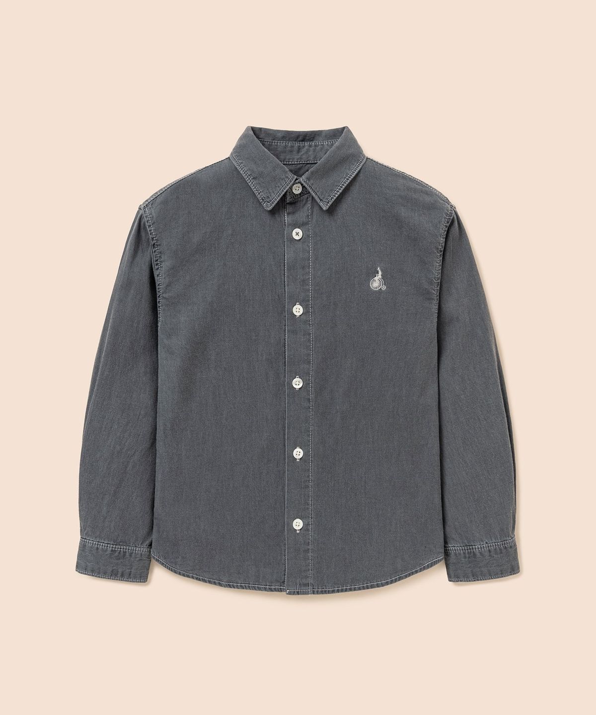 빈폴 키즈(BEANPOLE KIDS) [Essential] 데님 셔츠  애쉬 (BI6164UE24)