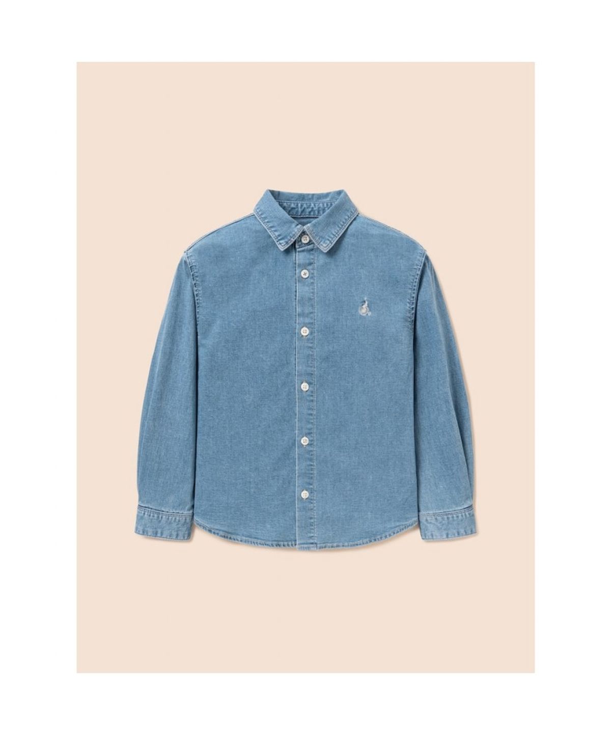 빈폴 키즈(BEANPOLE KIDS) [Essential] 데님 셔츠  스카이 블루 (BI6164UE2Q) (BI6164UE2Q)