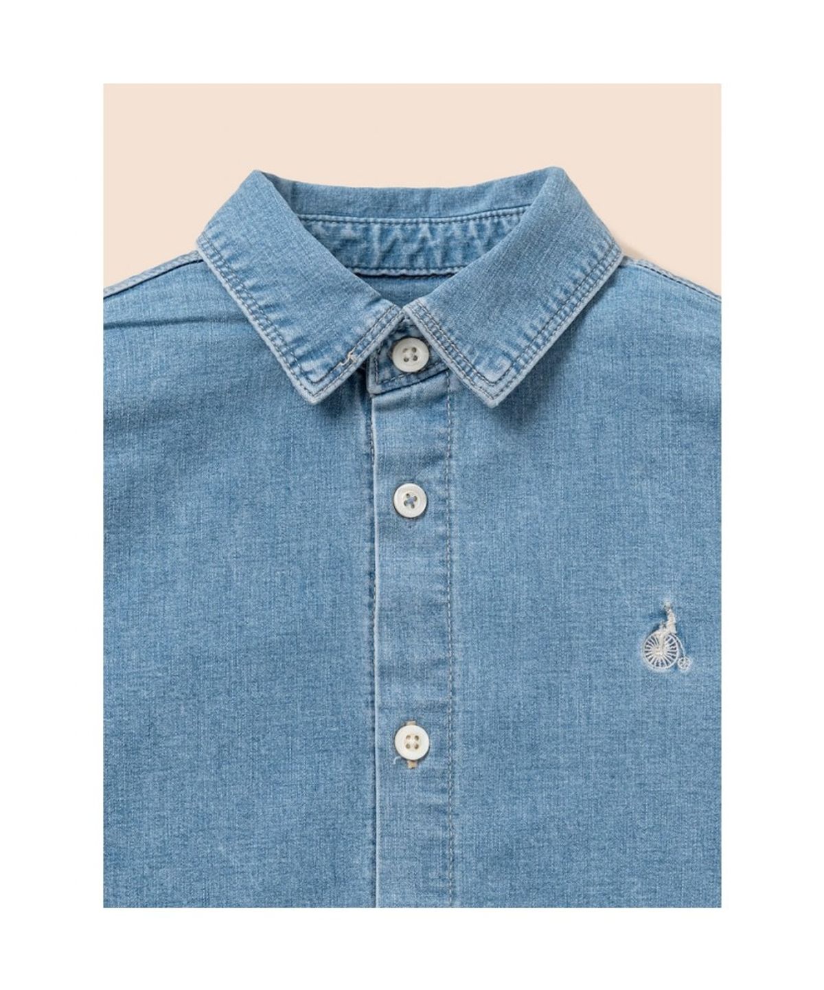 빈폴 키즈(BEANPOLE KIDS) [Essential] 데님 셔츠  스카이 블루 (BI6164UE2Q) (BI6164UE2Q)