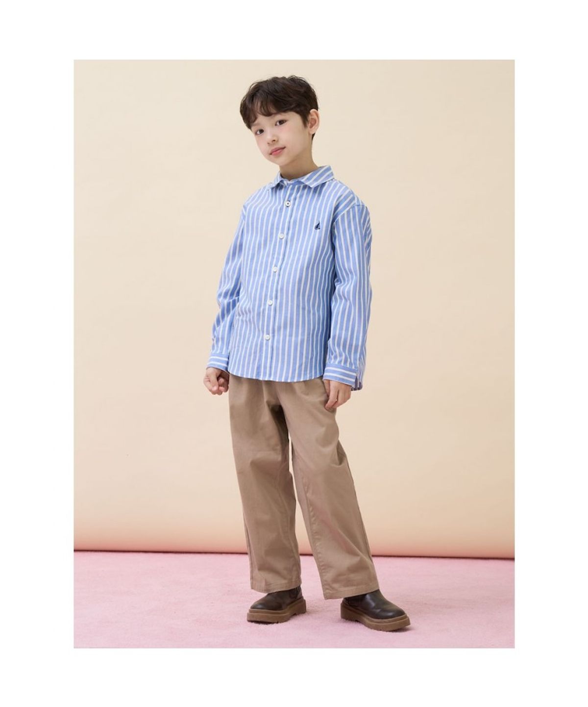 빈폴 키즈(BEANPOLE KIDS) 멀티 스트라이프 셔츠  스카이 블루 (BI6164U03Q)
